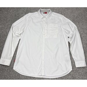 Craghoppers Shirt Mens L White Long Sleeve Insect Shield Outdoor Hiking Travel